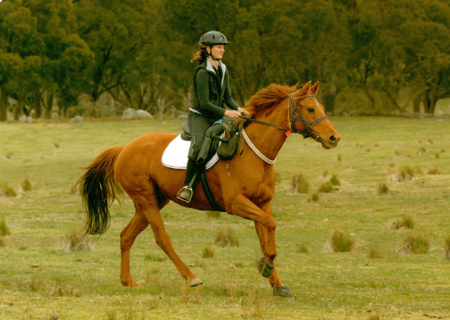Lucy and me in the middle of the MS horse ride